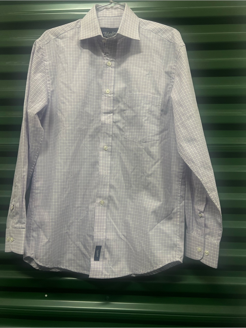 Woodies  Men's Lavender  Dress Shirt Size Large